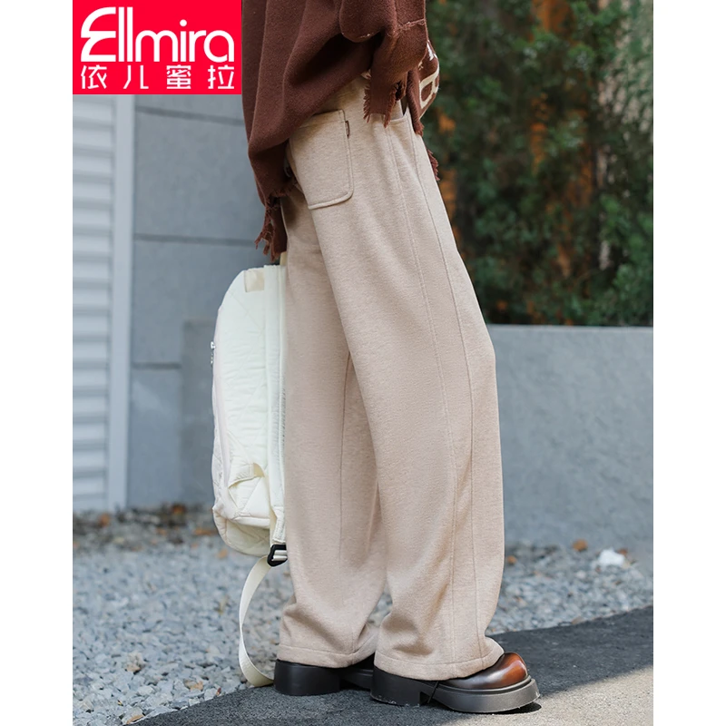 8637女童卫裤儿童直筒裤阔腿秋款宽松裤子长裤2024新款洋气大童