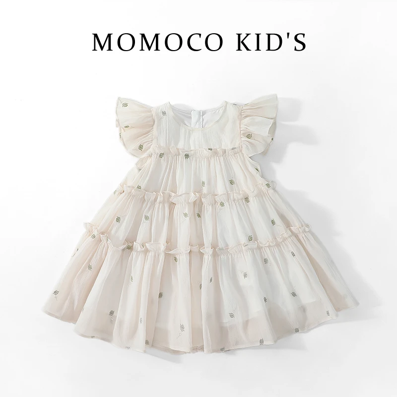 MOMOCO儿童女童夏季甜美可爱时尚休闲连衣裙75680478004