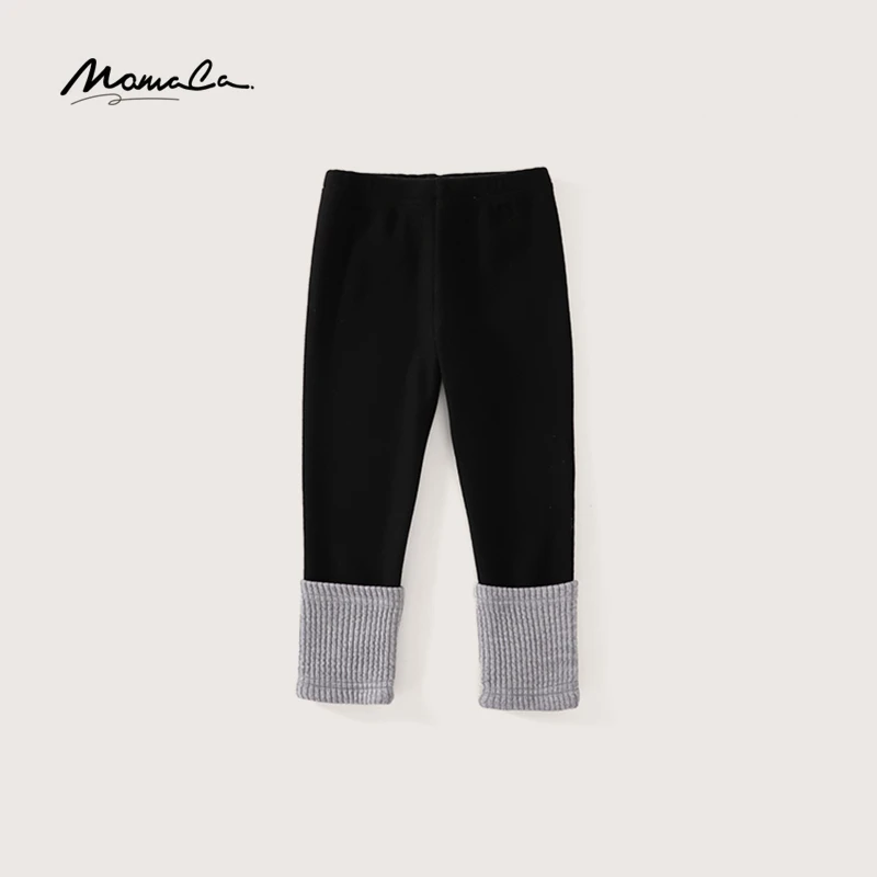 MOMOCO冬季新款女童时尚甜美拼接打底裤75830360018