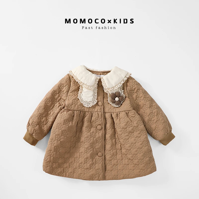 MOMOCO2023儿童童装女童宝宝加绒加厚秋冬冬季连衣裙76830107203