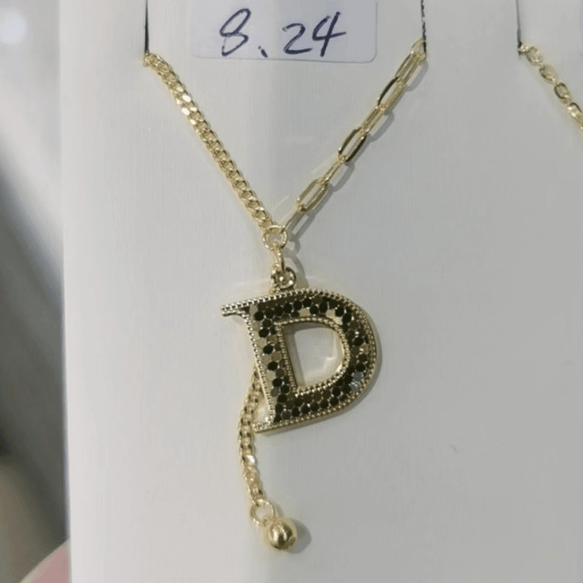 足金999  D字套链 时尚款式   8.24g
