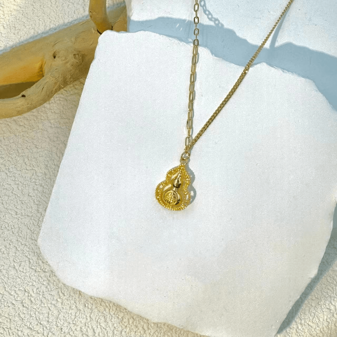 【北臣黄金】福字立体葫芦套链足金999时尚款式