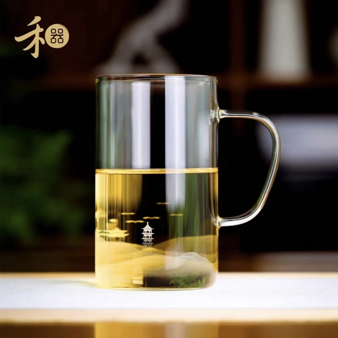 禾器晶彩 · 清简杯江山如画 节节高升 透明色 金标新款容量400ml