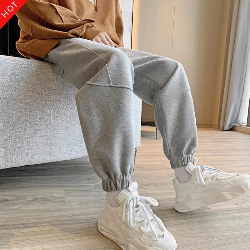 裤子男款秋冬款2025爆款秋季新款男士休闲裤加绒款男生高级感男裤