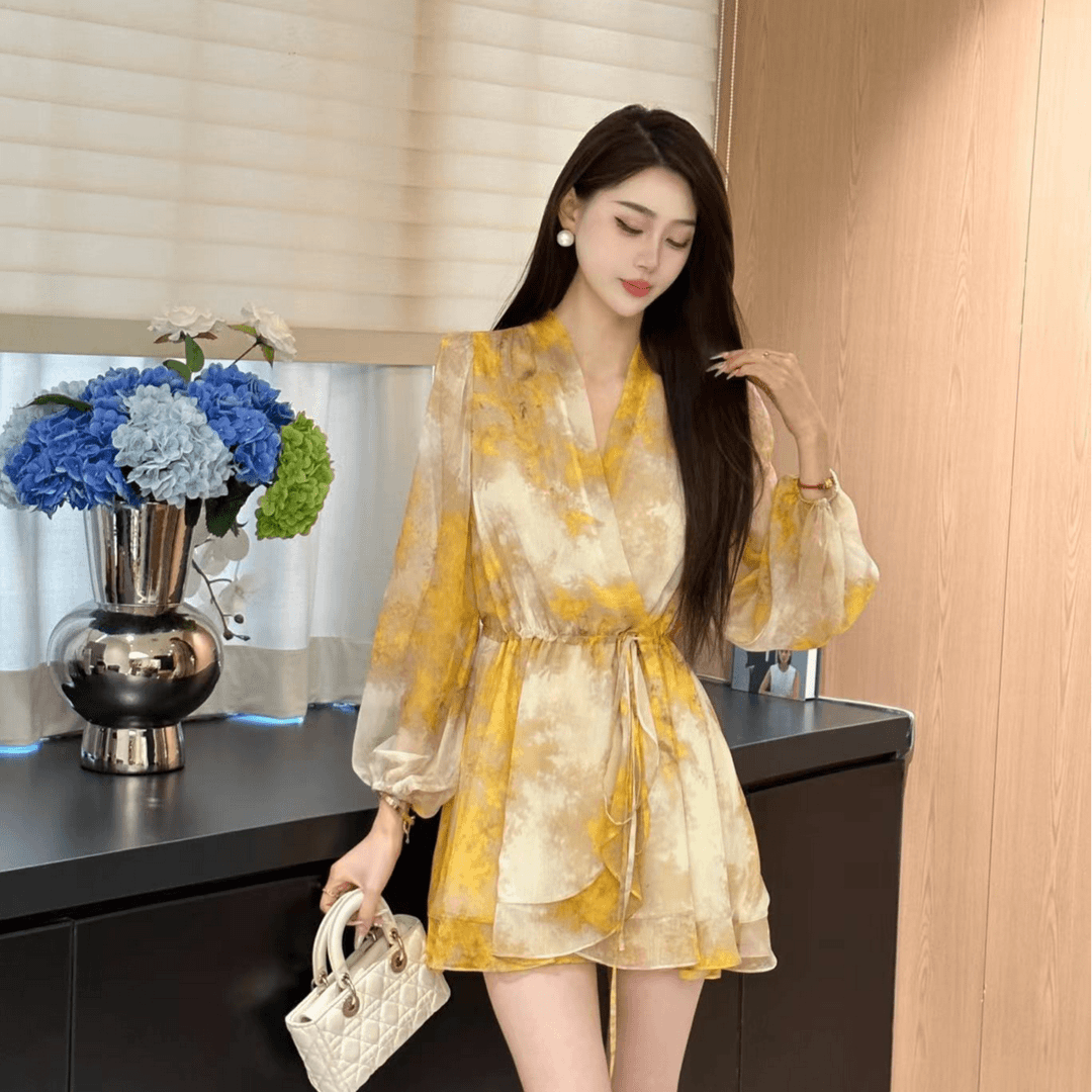 【新款推荐】2024秋季新款碎花显瘦气质法式印花套装