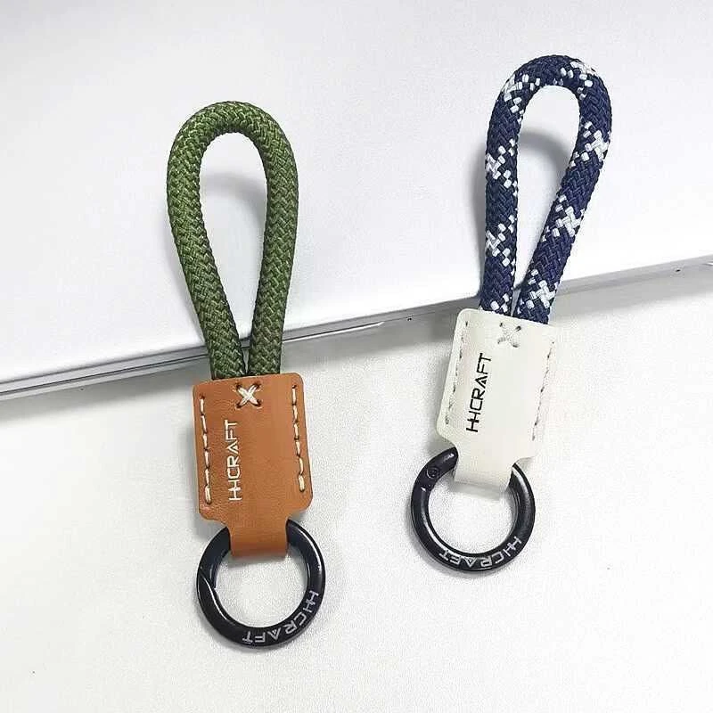 高品质植绒牛皮革系列汽车钥匙扣手机挂绳高级防丢车钥匙圈包挂件