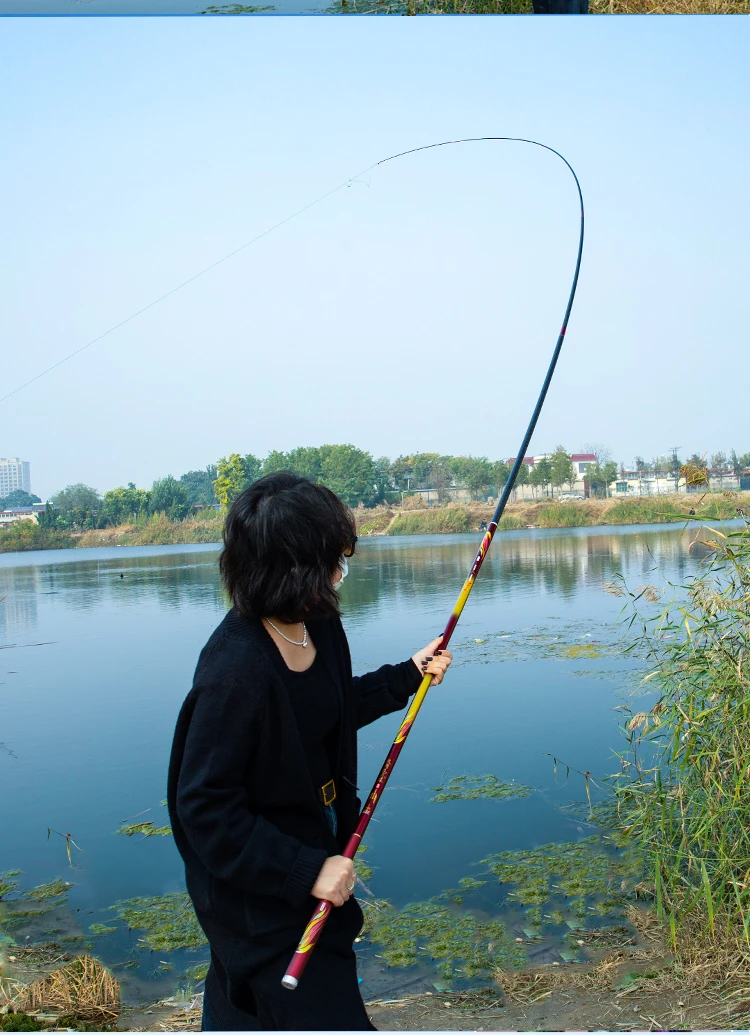 新品现货鱼竿手竿长节台钓杆超轻轻盈超硬收缩19调鱼竿