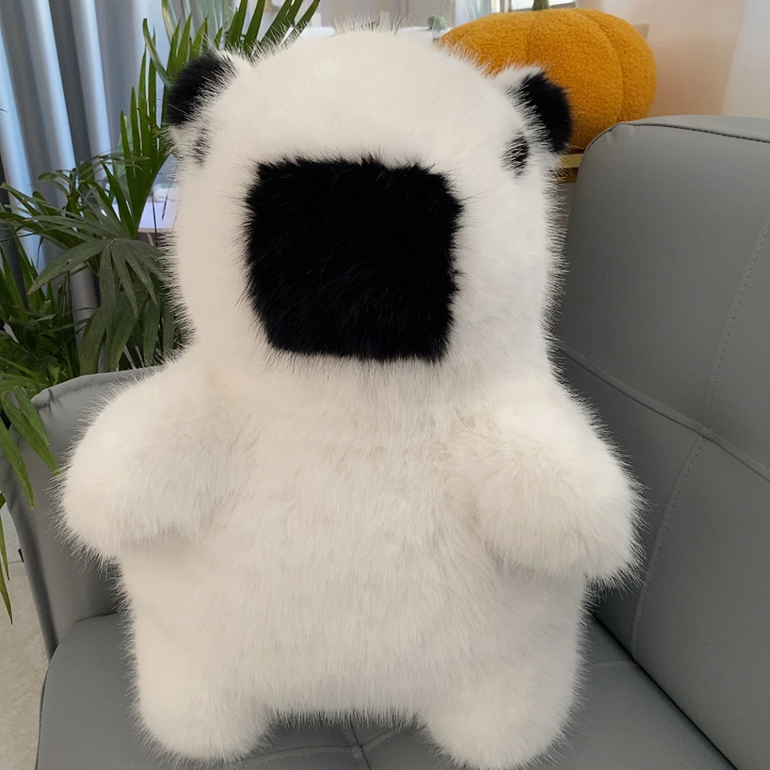 大号卡皮巴拉水豚鼠仿狐狸毛玩偶抱枕女生生日礼物玩偶