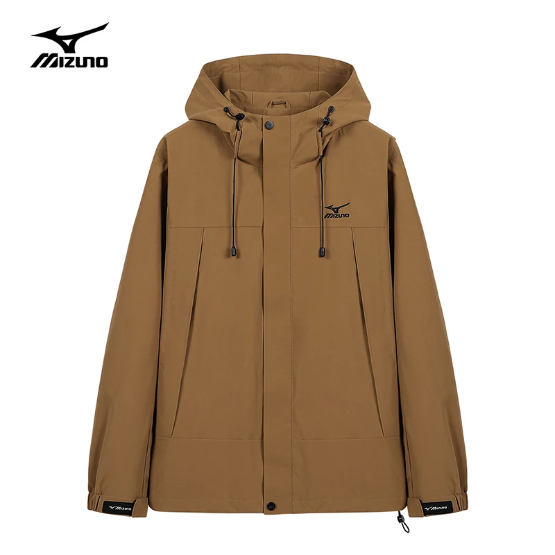 Mizuno/美津浓男士梭织外套春秋季户外休闲夹克防水透气冲锋上衣
