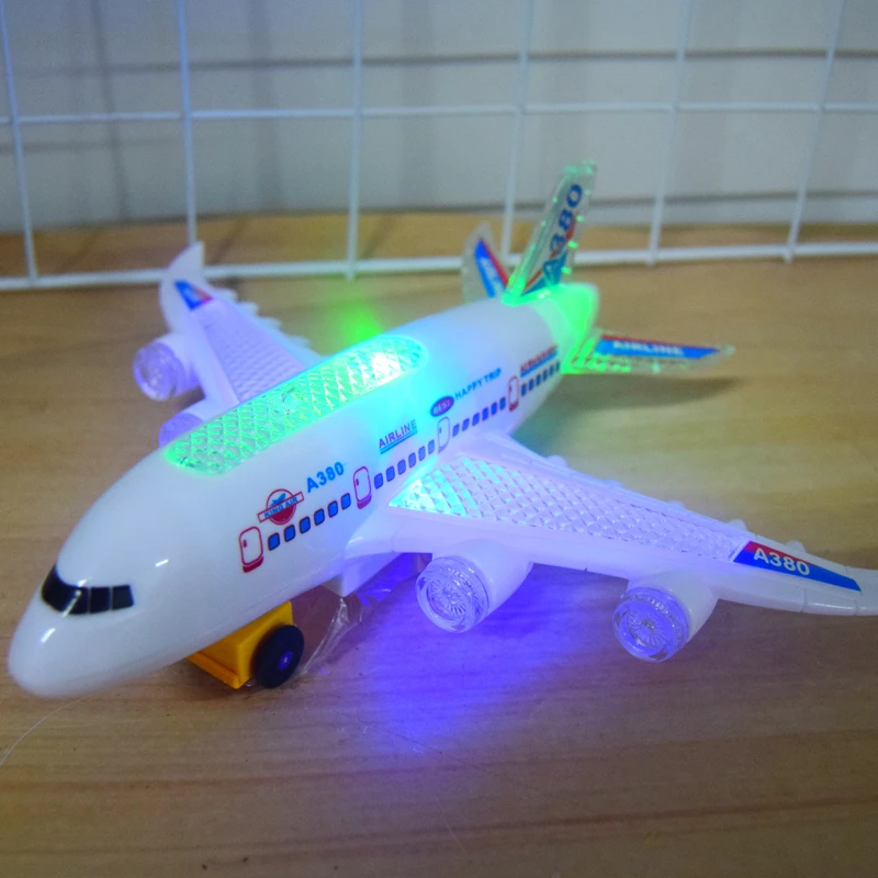 儿童玩具宝宝2-3一6岁1电动万向飞机模型小女孩子4男孩男童玩具车