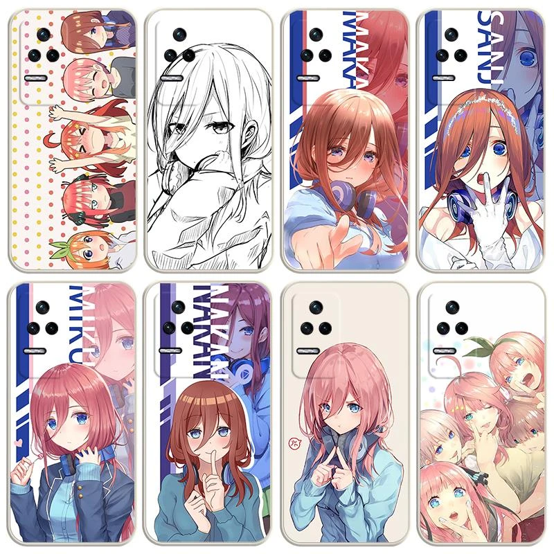 中野三玖手机保护壳适用红米k60五等分的花嫁k50 Pro新娘k40动漫k