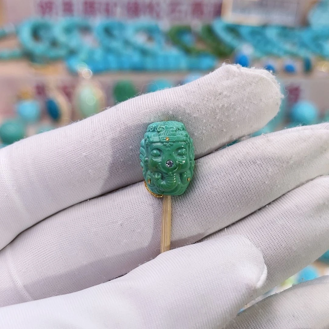 绿松石珠宝奇石未镶嵌