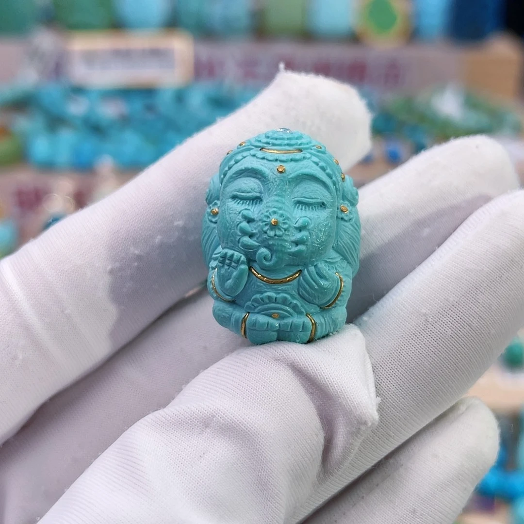 绿松石珠宝奇石未镶嵌