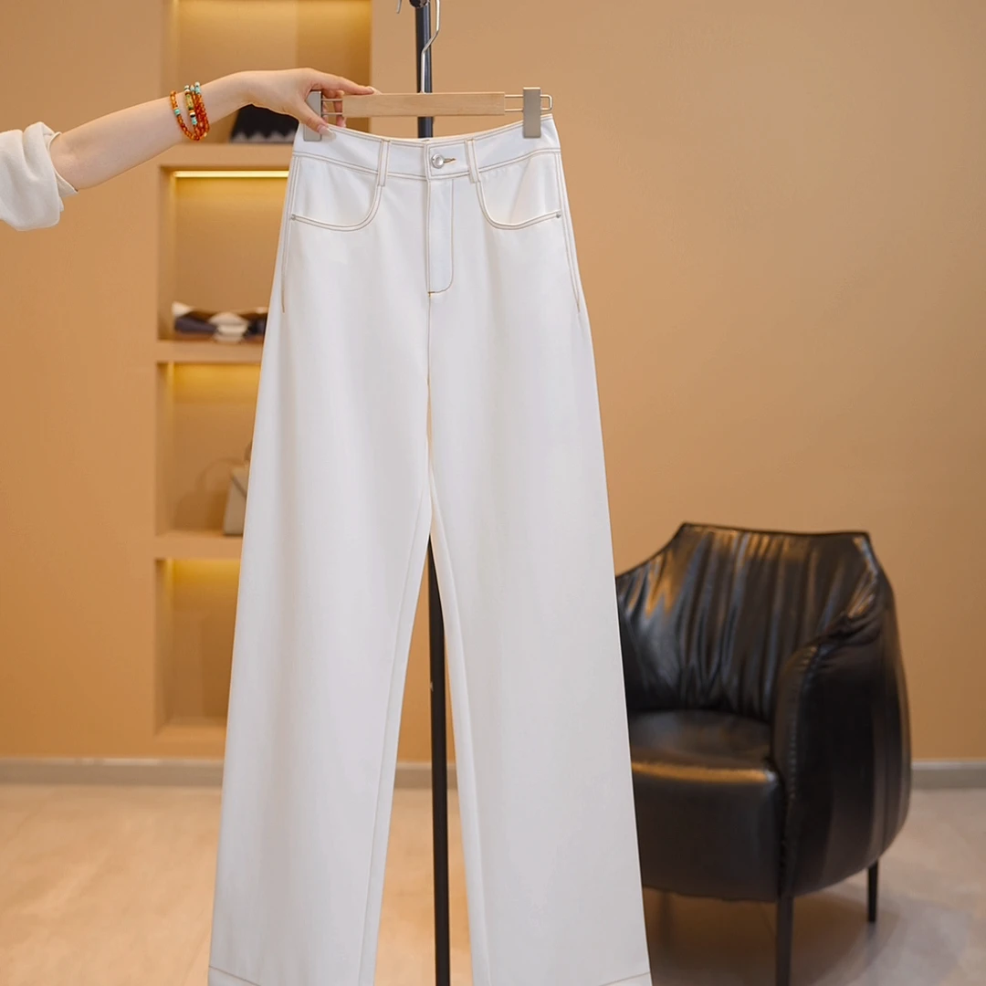 JIUJIU【现货】 精纺四面弹天丝仿牛仔休闲裤-A003-K9133