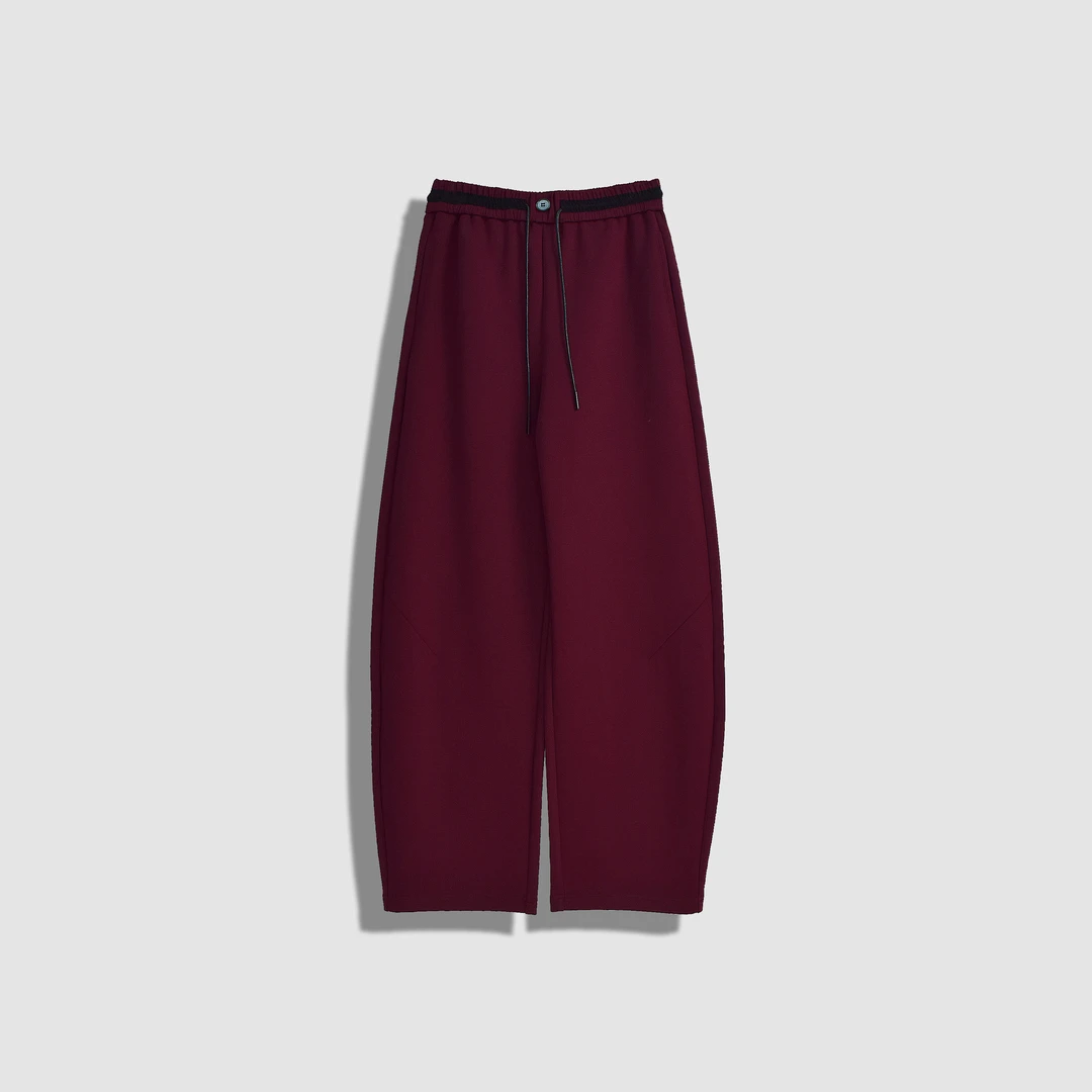 【越越】抽绳松紧高腰时尚阔腿休闲裤-A233-K11668-GB