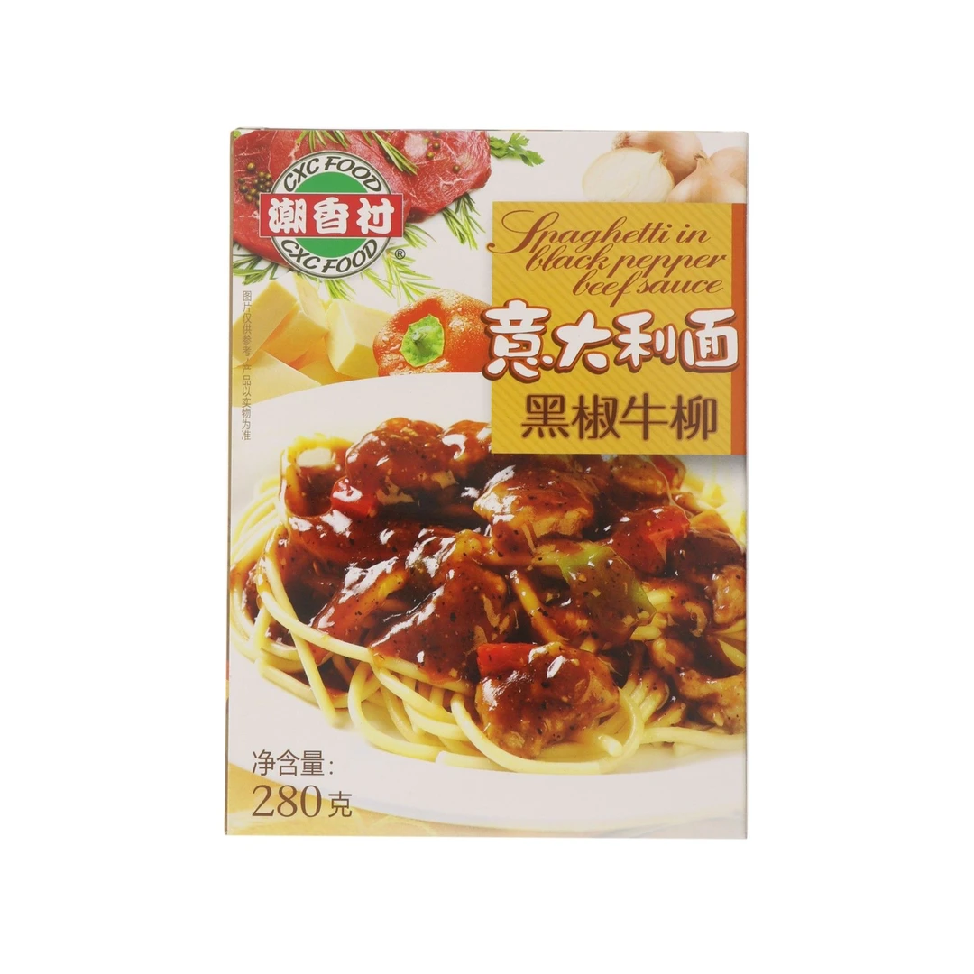 潮香村黑椒牛柳意大利面280g