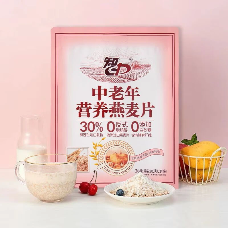 智力中老年无糖麦片800g