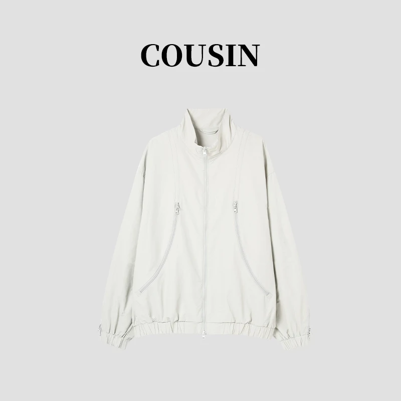 D.cousin 大表姐 秋季新款潮牌简约立领夹克男士百搭外套 16536