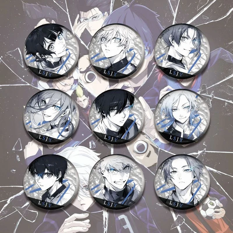【拍二拆三】《蓝色监狱》蓝锁58mm 磨砂吧唧 同人吧唧系列（代拆）