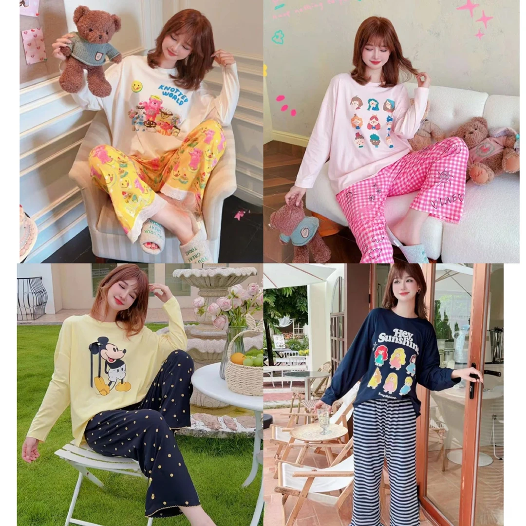 FAD集物买手店   【直播专享】睡衣时尚百搭短袖韩版睡衣女套装