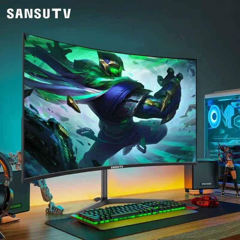 全新未使用  全新未使用 24寸曲面（无边+1k75Hz）电脑显示器