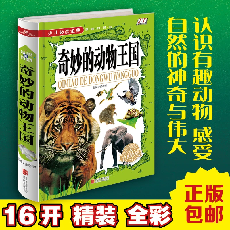 奇妙的动物王国正版孩子爱的科普书昆虫鸟鱼探秘书籍动物百科全书