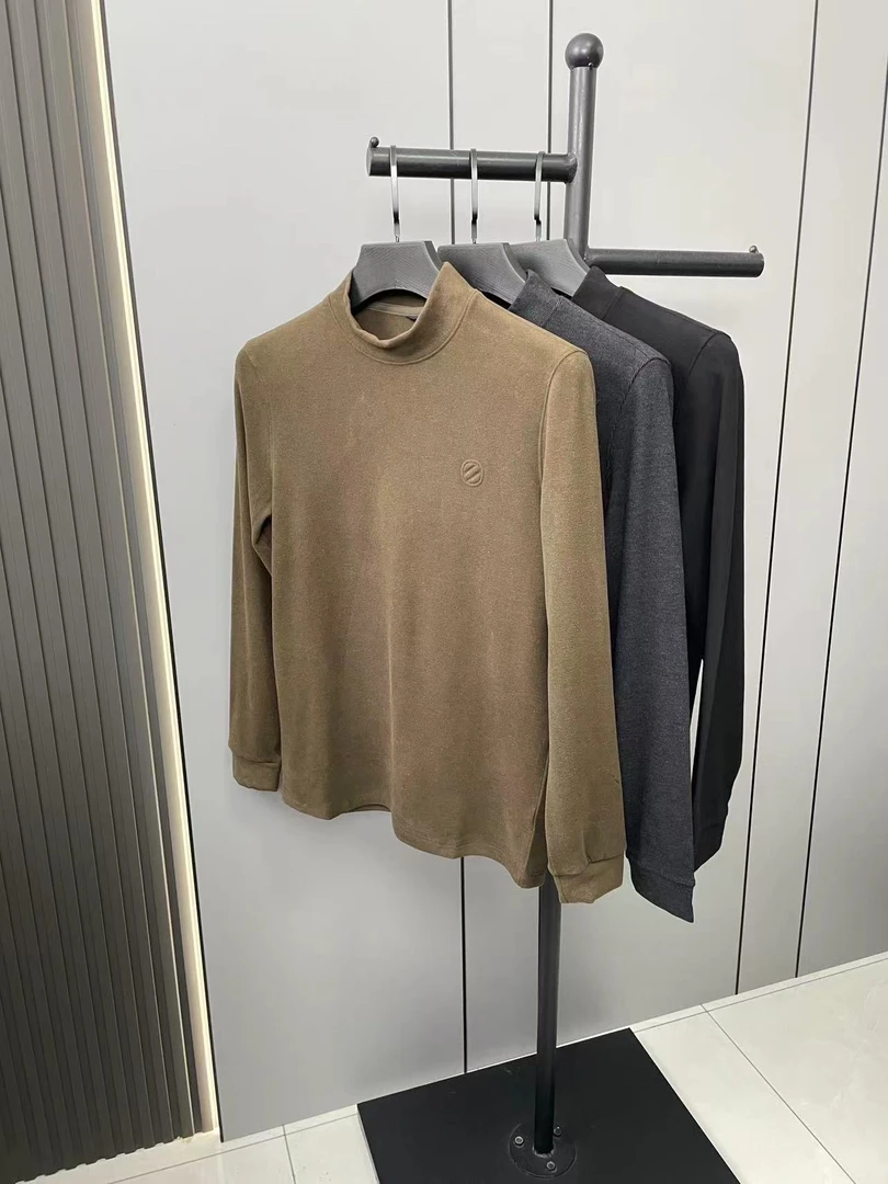 231699男装半高领卫衣打底