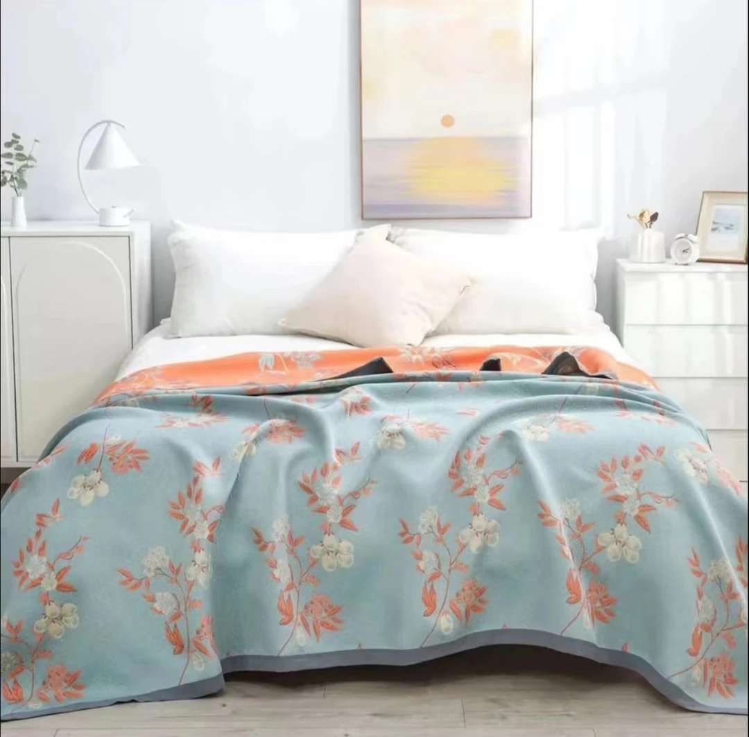 【青影】200*230cm纯棉精梳棉多功能可铺可盖四季床盖