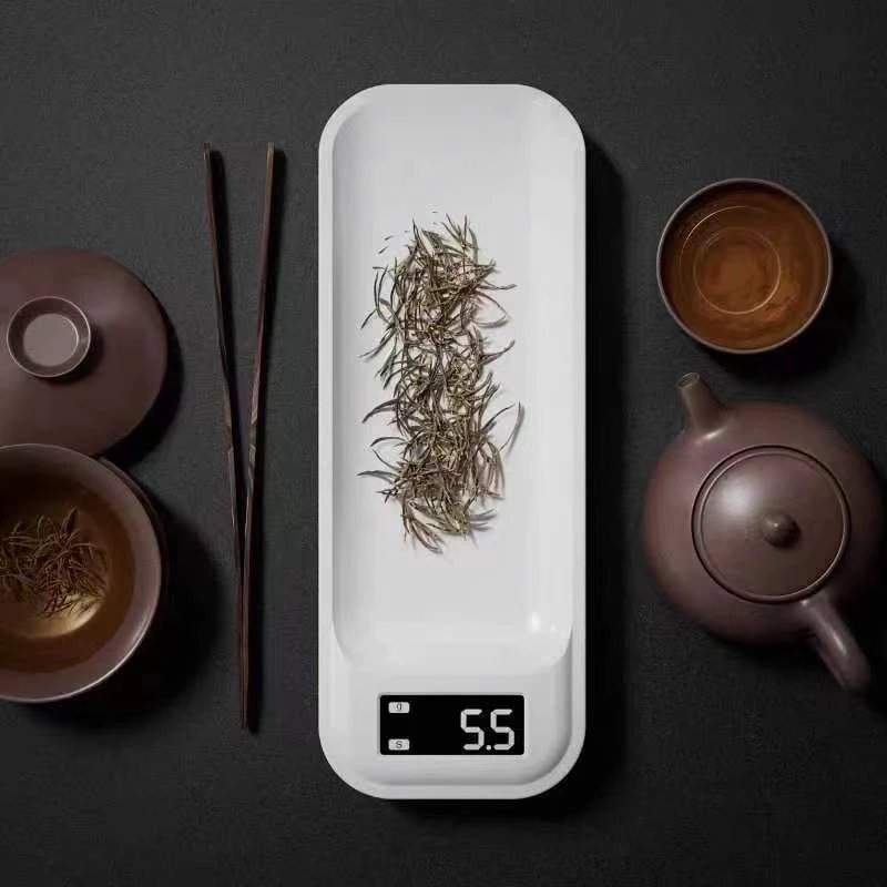茶叶秤家用精品便携智能电子秤简约高档茶艺必备室内茶室快速称重