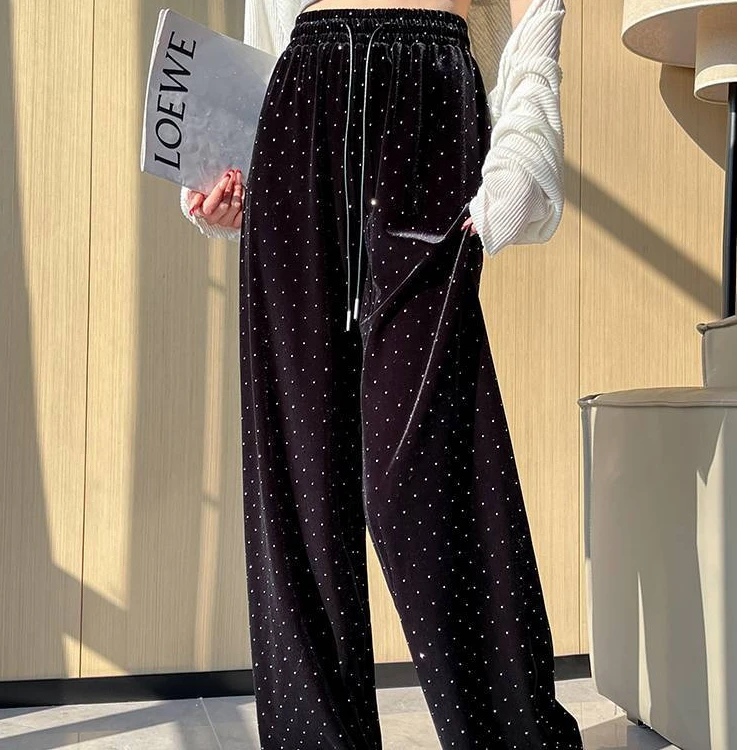 优选PYX-604女士新款高腰烫钻舞蹈裤吉特巴广场舞拉丁裤