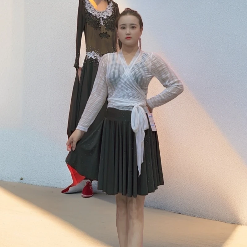 2214-广场舞吉特巴拉丁舞蹈上衣广场舞吉特巴拉丁练习服