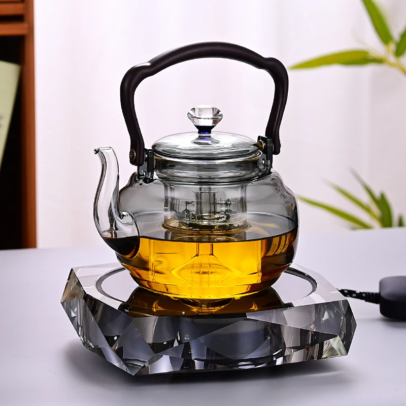 水晶电陶炉提梁壶茶具高档轻奢家用神器茶壶煮茶器围炉煮茶煮茶炉
