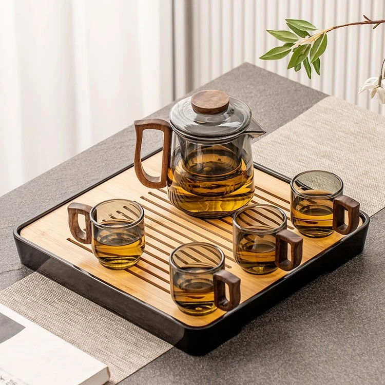 轻奢家用泡茶壶日式耐热大容量加厚茶壶茶杯专用防烫套装家用茶壶