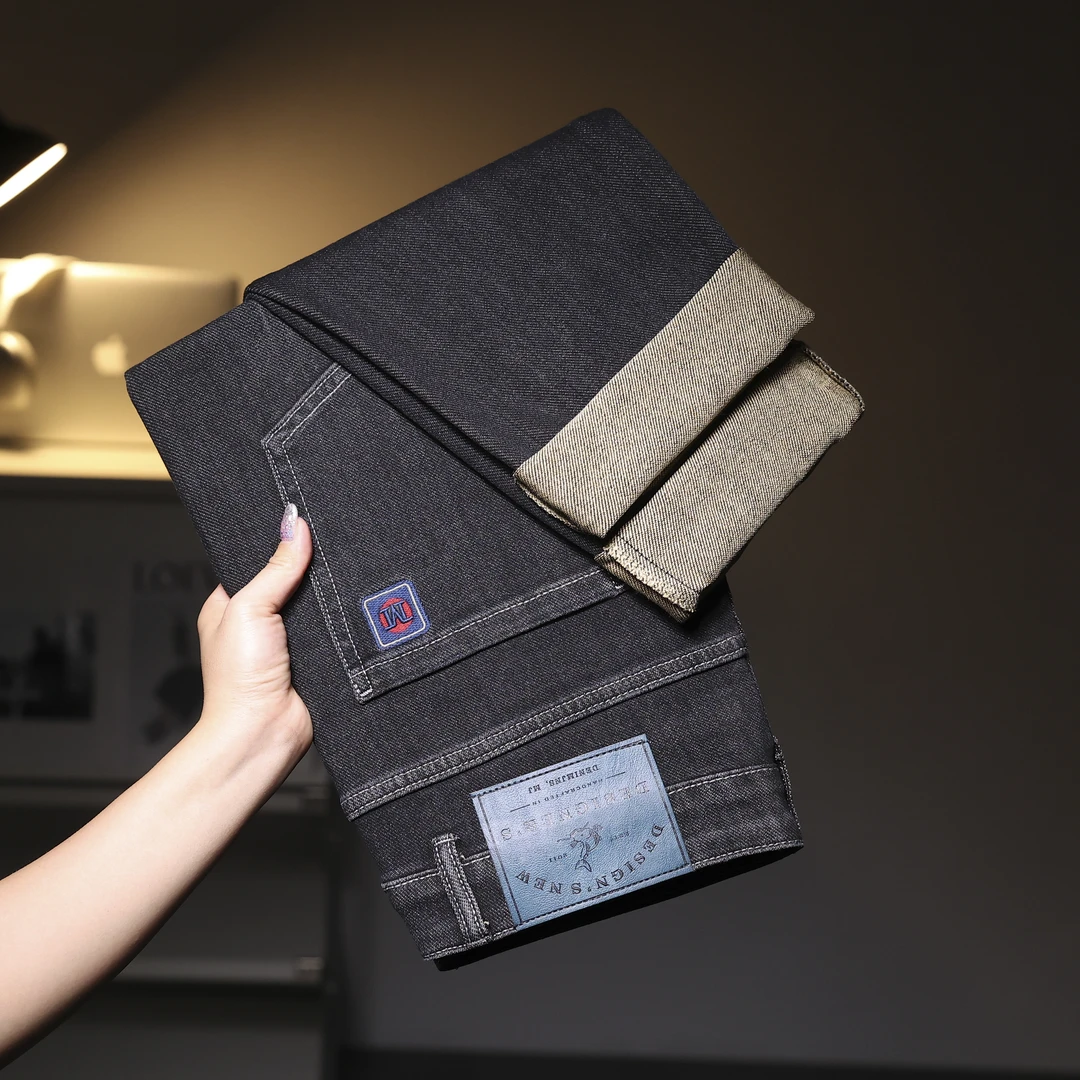 2024秋新款修身百搭牛仔裤男潮流显瘦小直筒男牛仔裤#805