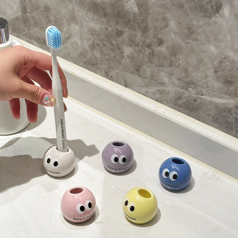 Dora A Dream朵拉的梦干瞪眼牙刷架牙具套装免打孔牙刷底座置物架