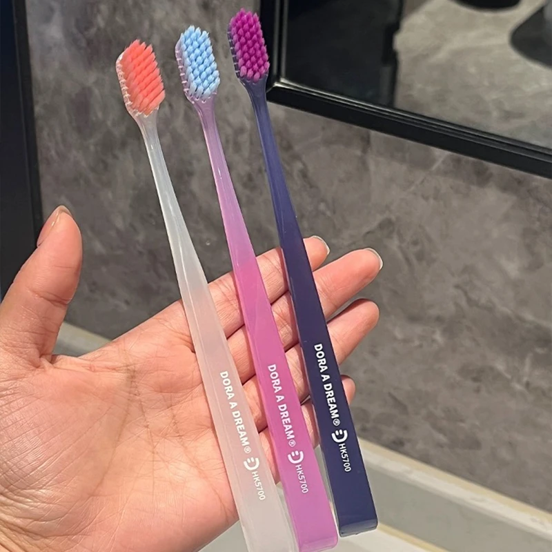 DORA A DREAM朵拉的梦果冻牙刷家用高档软毛巴氏刷牙法美白去黄ZB