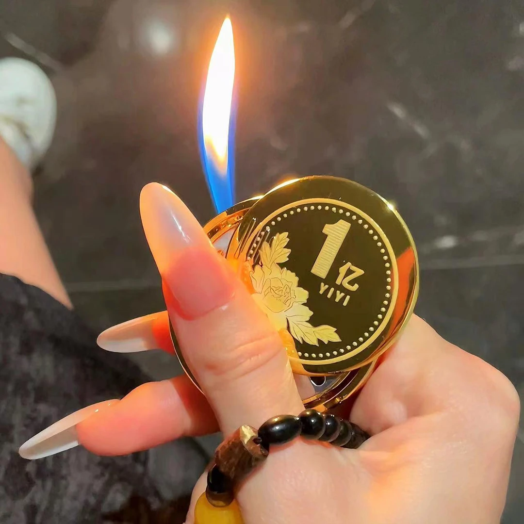 网红创意转1亿转大钱打火机旋转解压手把件高级感送老公朋友礼物