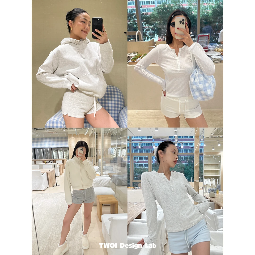 TWOI HIGHHIGH有机棉系列:「ni Down：舒适小短裤」