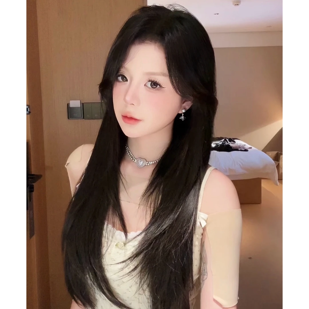 【允朵】高层次卷内扣长直发假发片女一片式增发量蓬松轻薄无痕接发