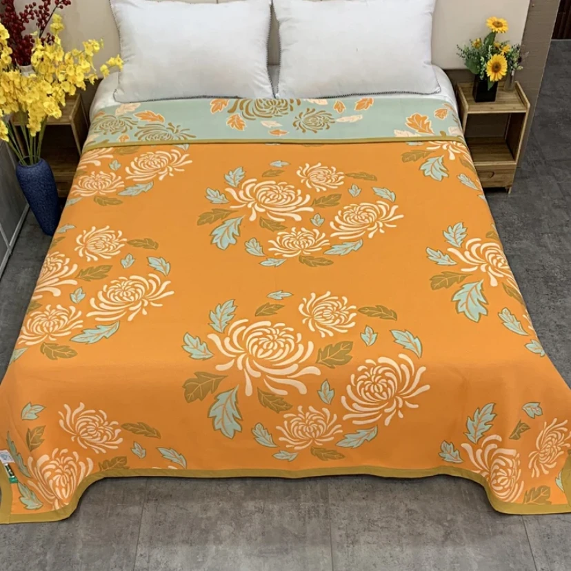 【花韵H】2米*2.3米轻奢亚麻多功能四季床盖