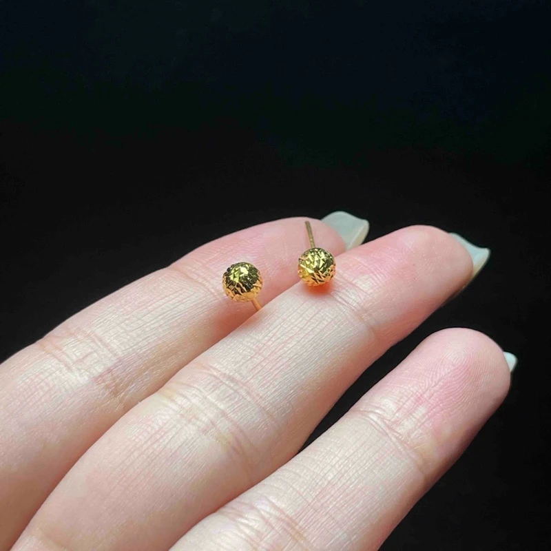 足银银制品 【小魏总珠宝】时尚气质足银耳钉