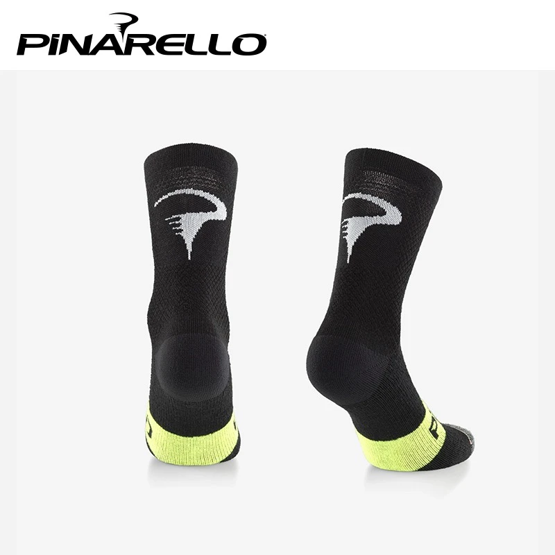 PINARELLO 加厚冬季骑行袜 美丽奴羊毛 保暖中筒训练袜户外舒适