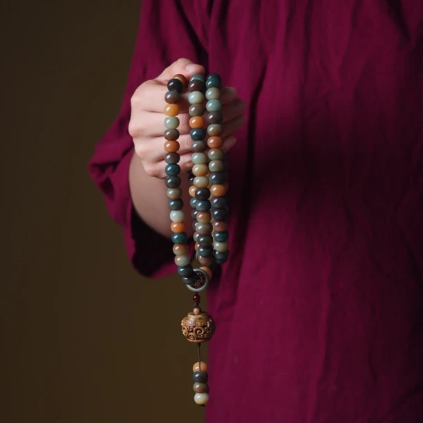 敦煌飞天菩提手串108颗佛珠念珠男女文玩多圈多宝菩提子手持盘玩