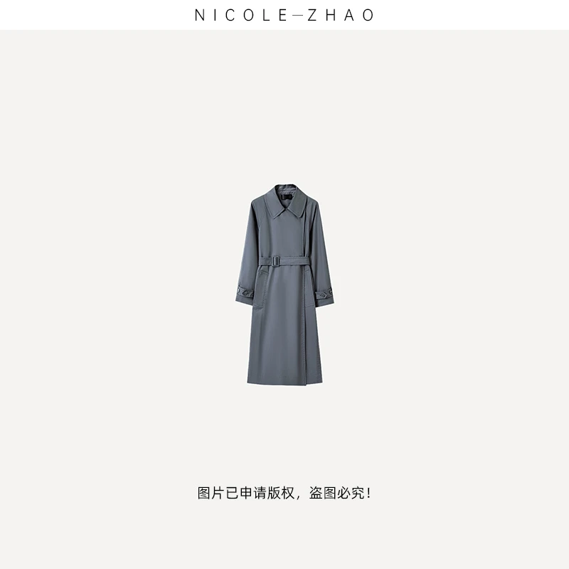 3MN207【贵姐NICOLE】（摩登时代）2025年气质通勤风衣外套时尚