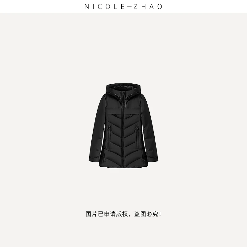 NZ0971（登山者）【贵姐NICOLE】鹅绒羽绒服时尚纯色女士