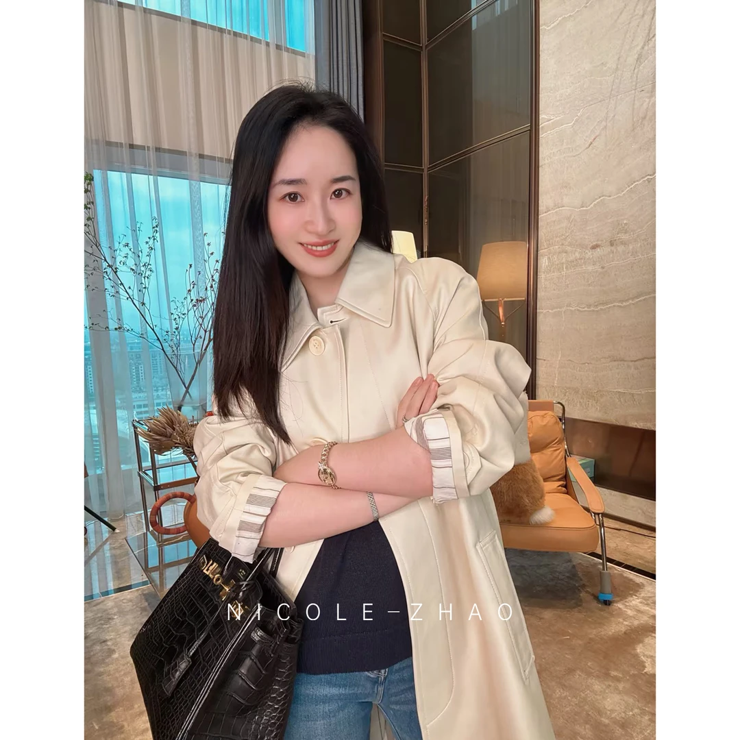 3MO360【贵姐NICOLE】2025年秋冬新款经典风衣外套女春秋气质