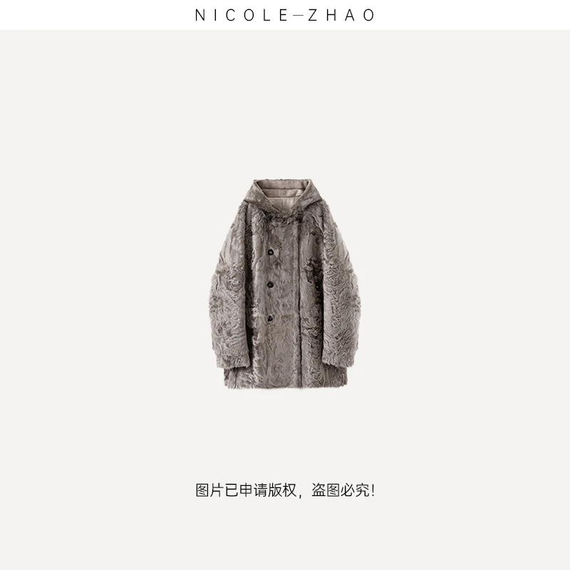 【魔法师】【贵姐NICOLE】设计师款高级定制超减龄皮草外套4NWP016