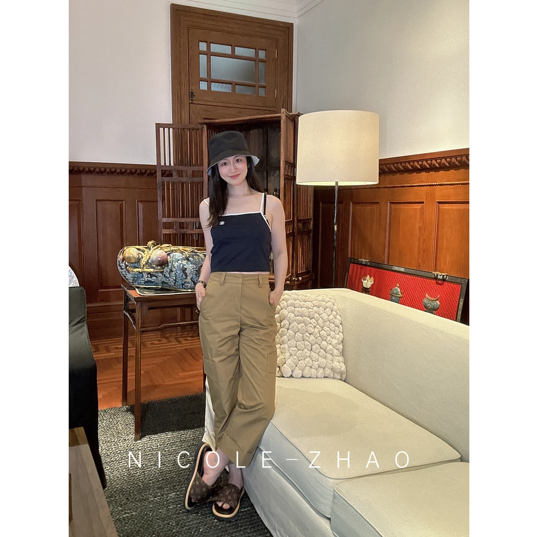 4NKC032【贵姐NICOLE】进口面料设计师款高端人见人爱脚踝裤