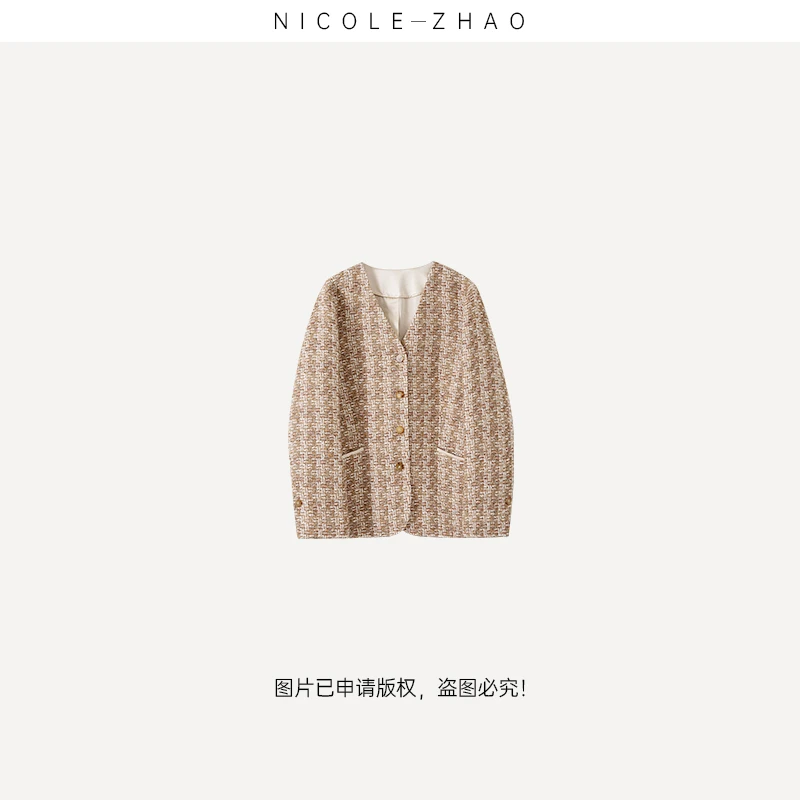 4NWT142（埃及皇后）预售)限量【贵姐NICOLE】英国进口面料高端短外套