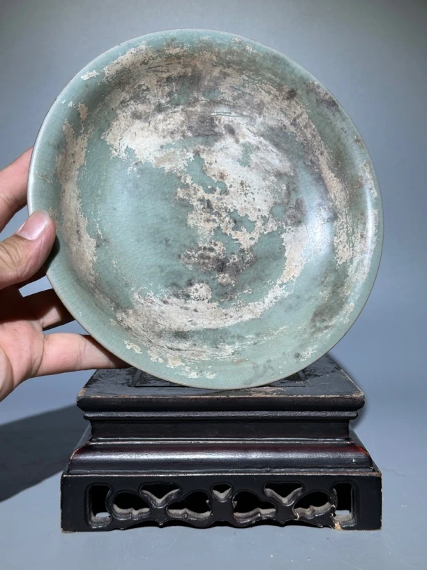 汝窑，赏盘（生坑）